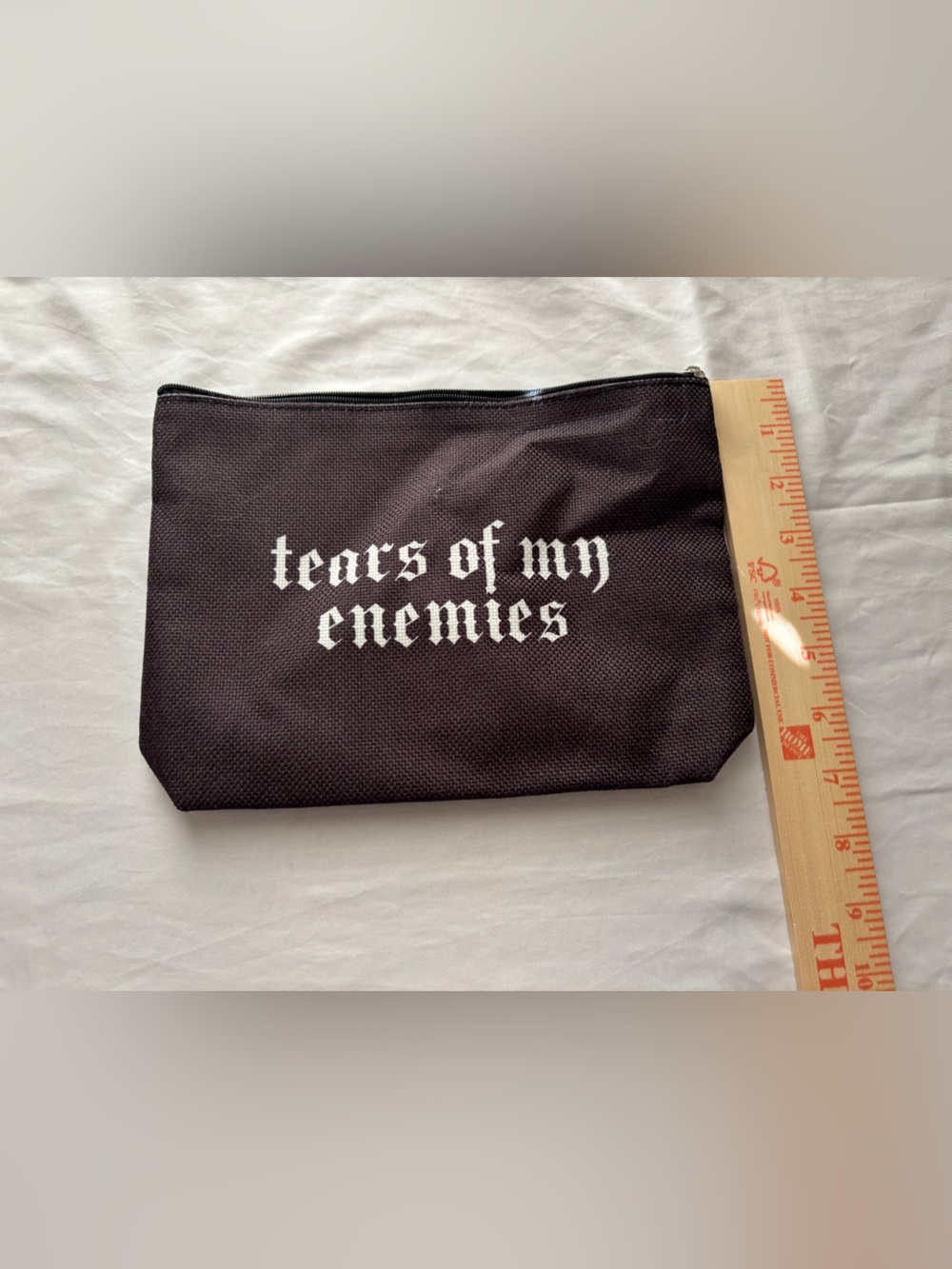 “Tears of My Enemies” Makeup Bag Black - Picture 4 of 4